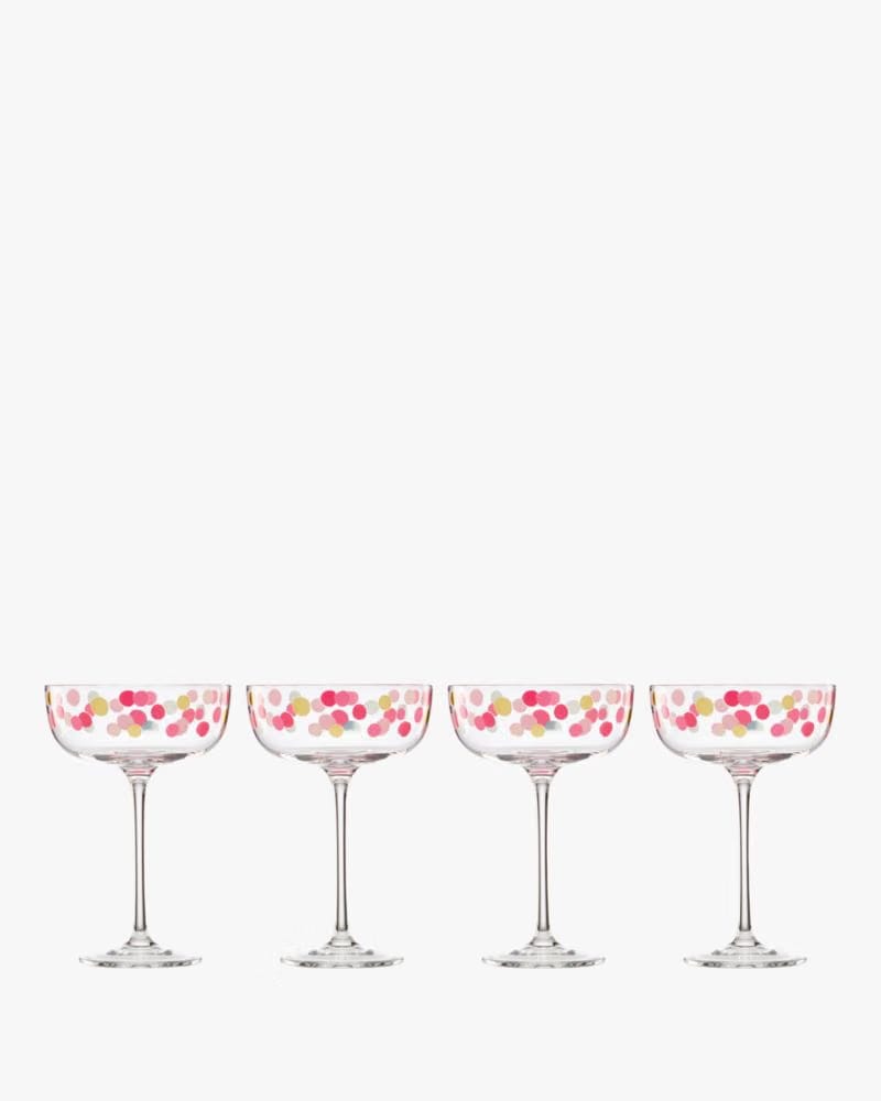It's Raining Confetti Coupe Glass Set