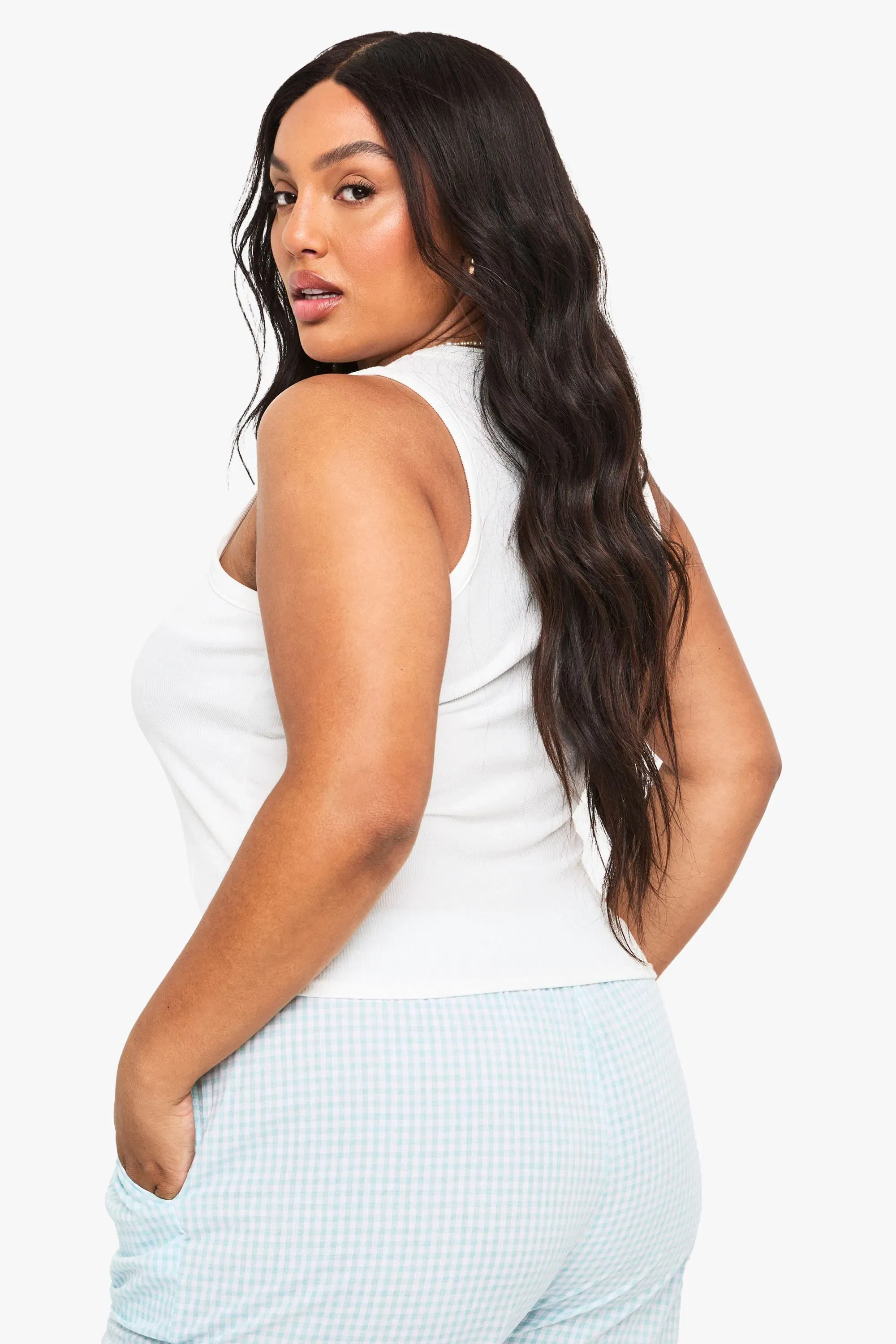 Plus Sweet Apples Racer Vest Top