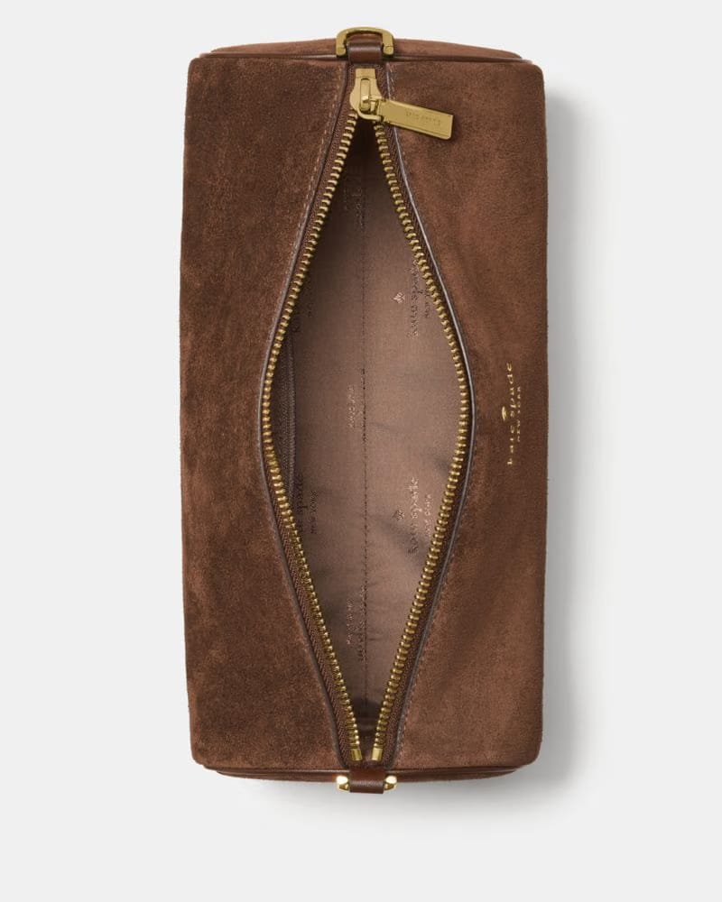 Roulette Suede Medium Shoulder Bag