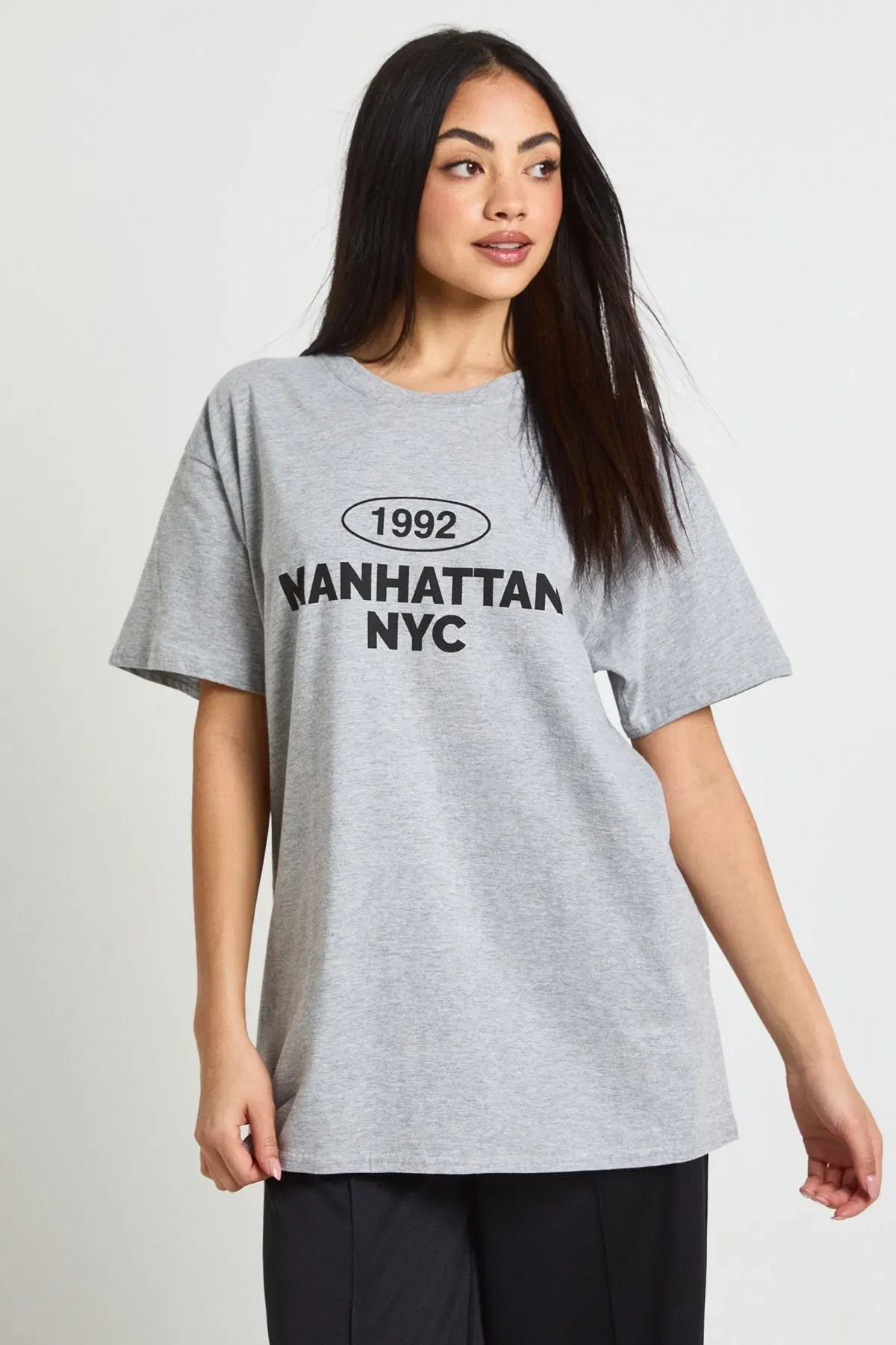 Manhattan Graphic Oversized T-Shirt