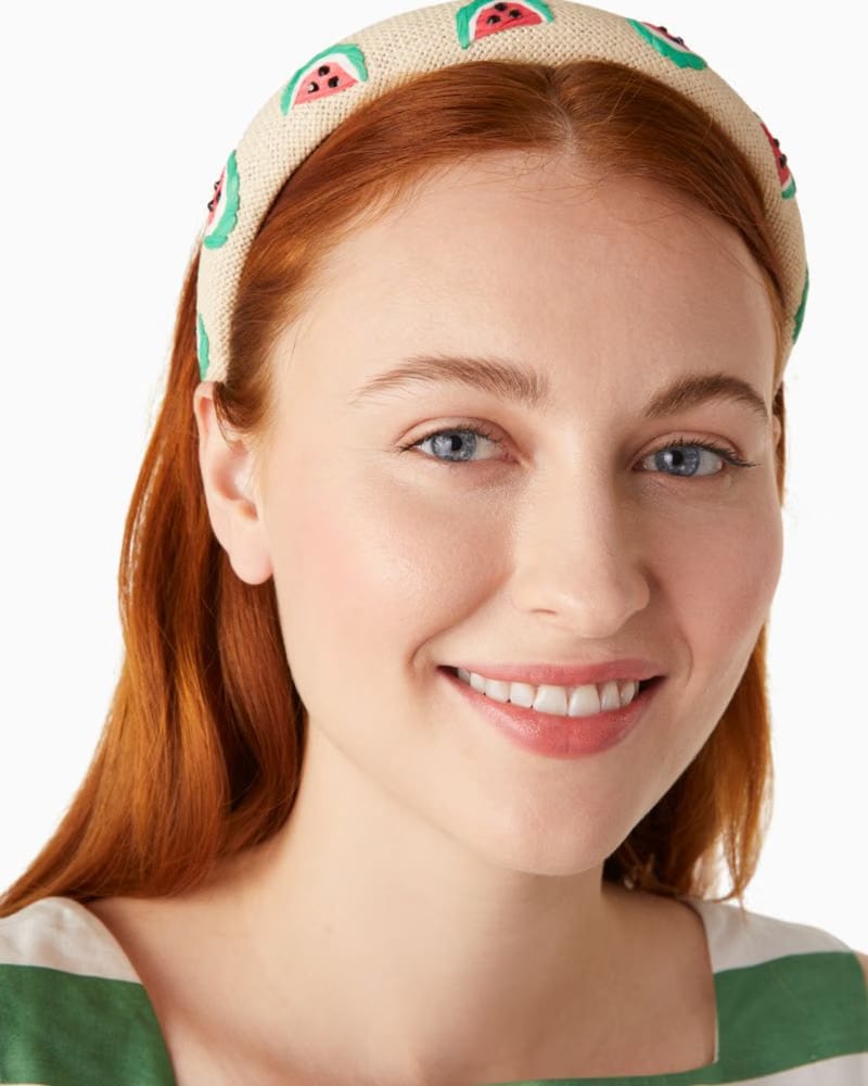 Watermelon Party Embroidered Headband