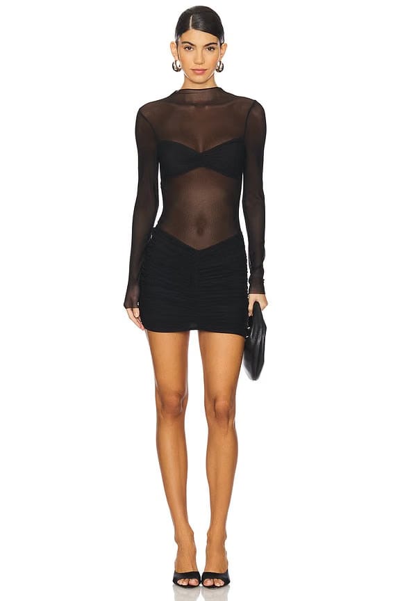 superdown Carolina Mini Dress in Black