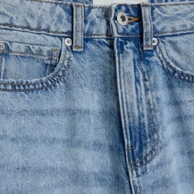 Blue Light Wash Balloon Leg Jeans