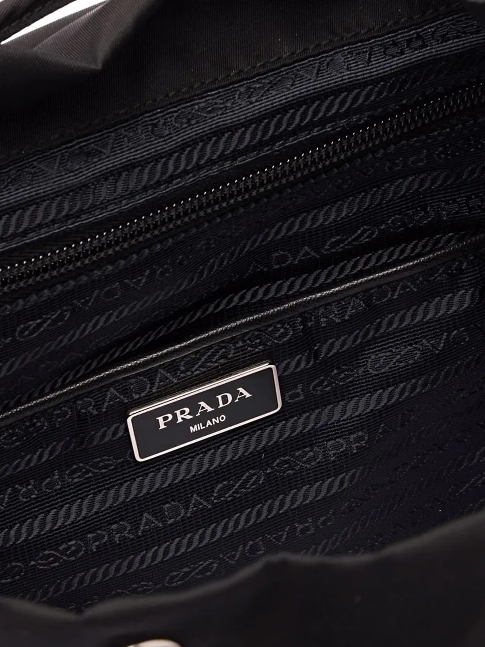 enamel triangle logo small backpack