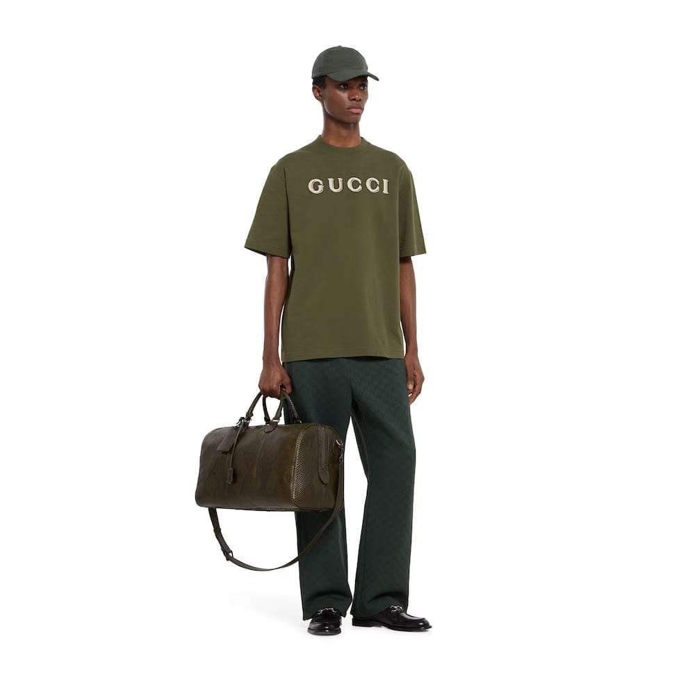 Cotton jersey T-shirt with embroidery
