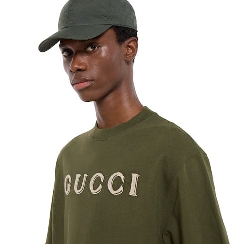 Cotton jersey T-shirt with embroidery