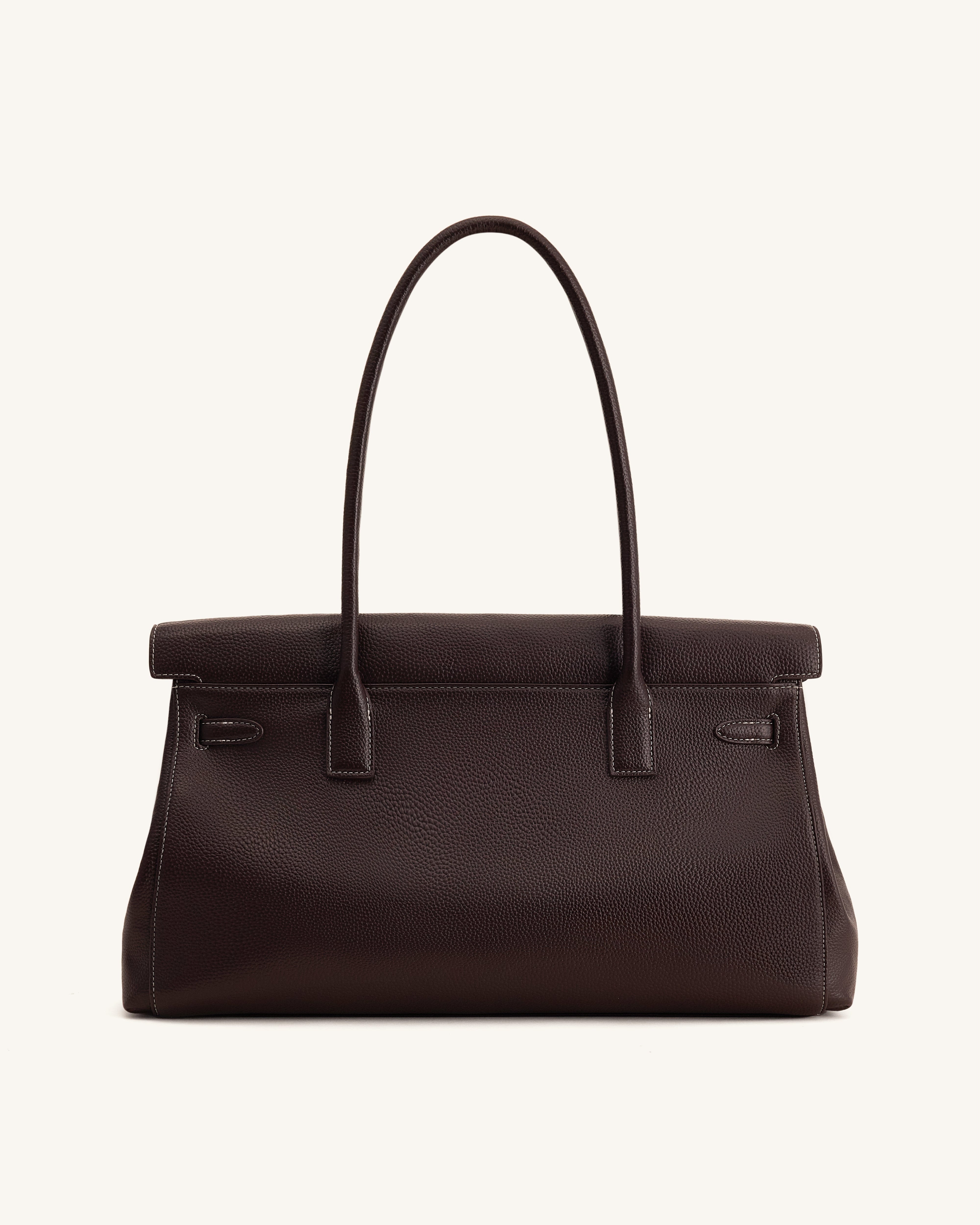 Yara Large Shoulder Bag - Dark Brown