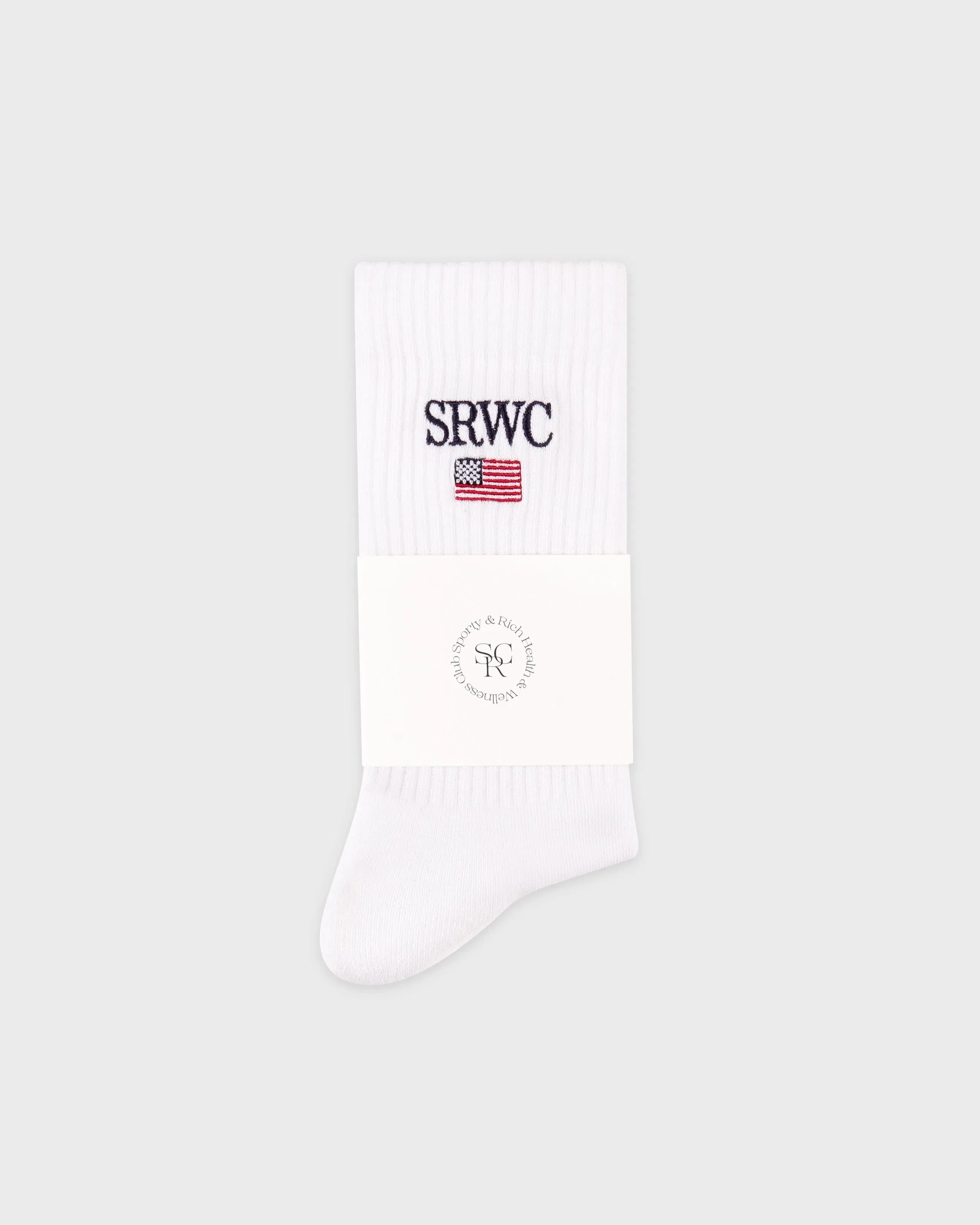 Nautical Socks - White/Navy/Ruby