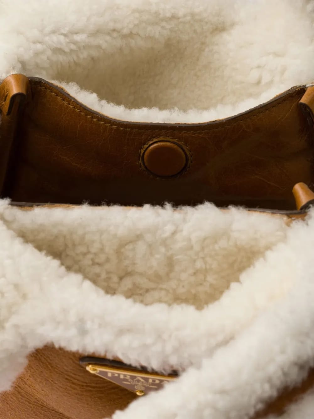 Shearling mini bag