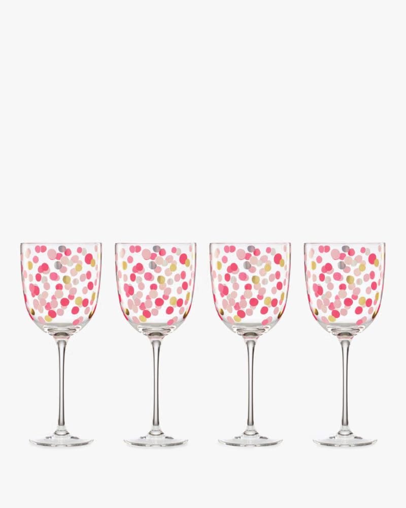 It's Raining Confetti Wine Glass Set