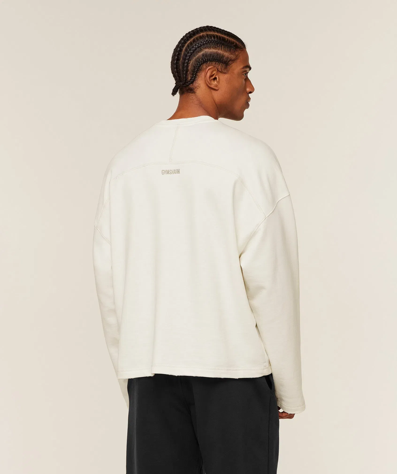 Gymshark Re-Rack Crew Neck Pullover - GS Soft White