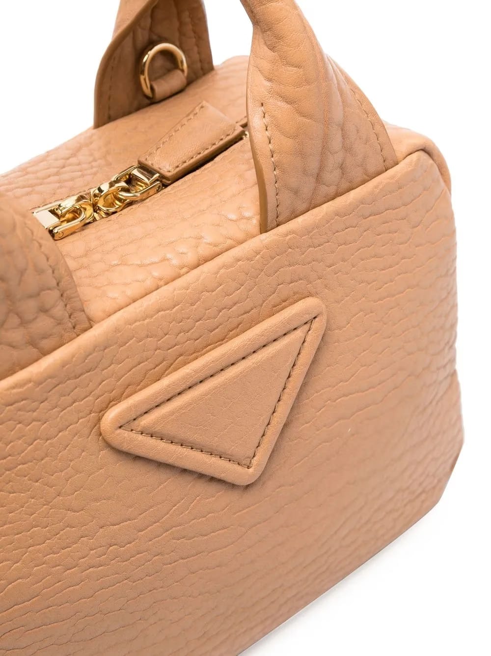 small triangle-patch tote bag