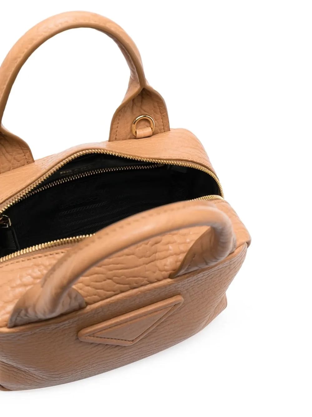 small triangle-patch tote bag