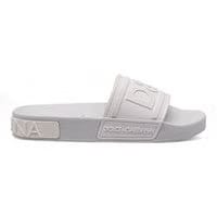 Dolce & Gabbana - Logo-Detailed Rubber Slides - White