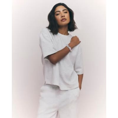 Grey Premium Boxy T-shirt