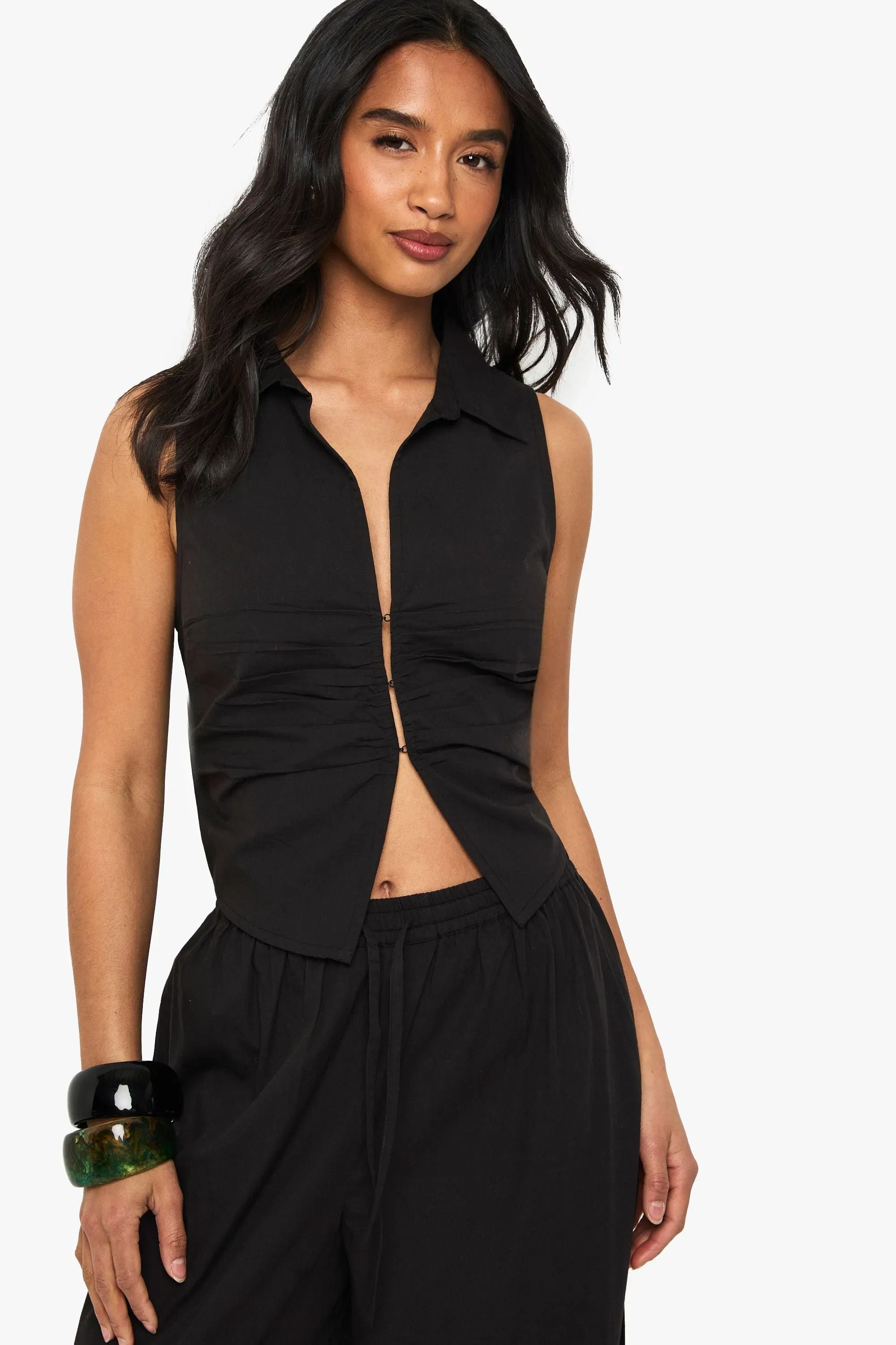Petite Cinched Waistcoat