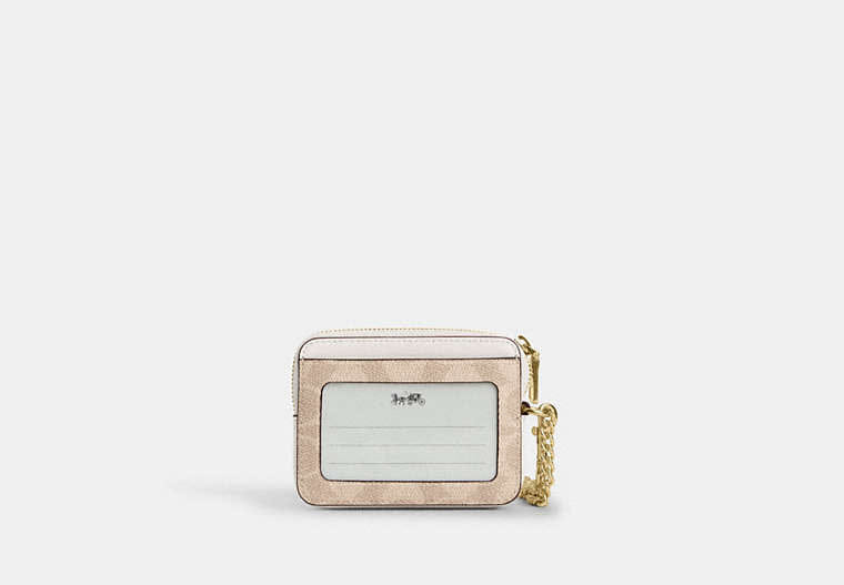 Zip Card Case In Signature Canvas