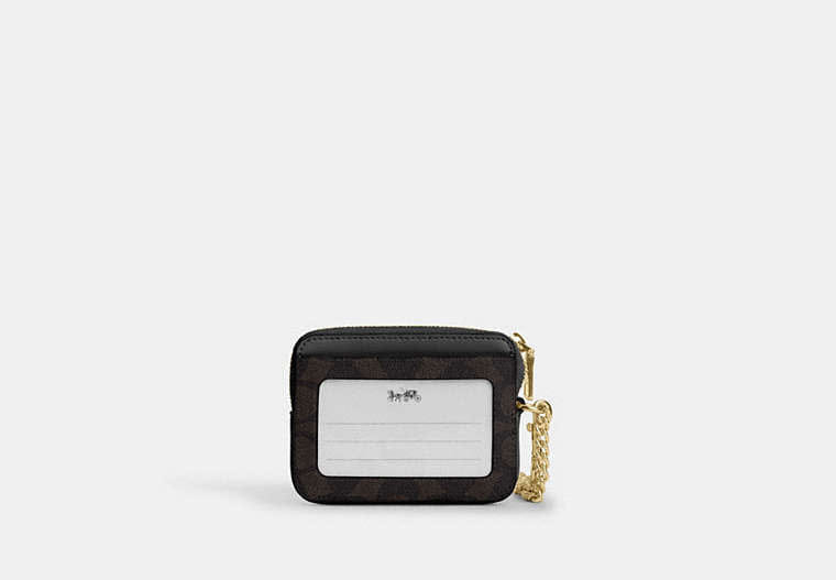 Zip Card Case In Signature Canvas