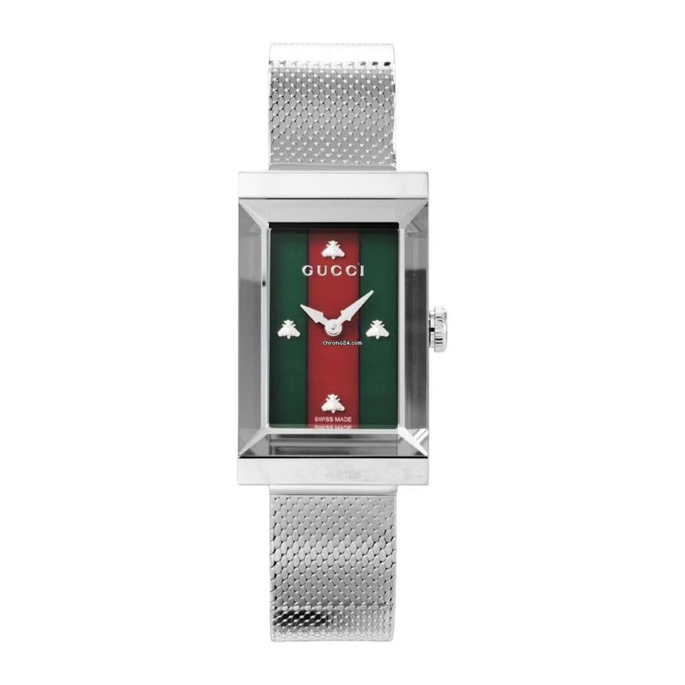 Gucci G-Frame 2 Year Warranty Silver YA147401