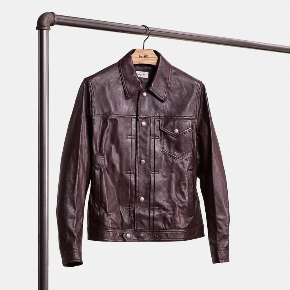 Restored Leather Trucker