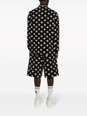 Dolce & Gabbana logo-print cotton track shorts