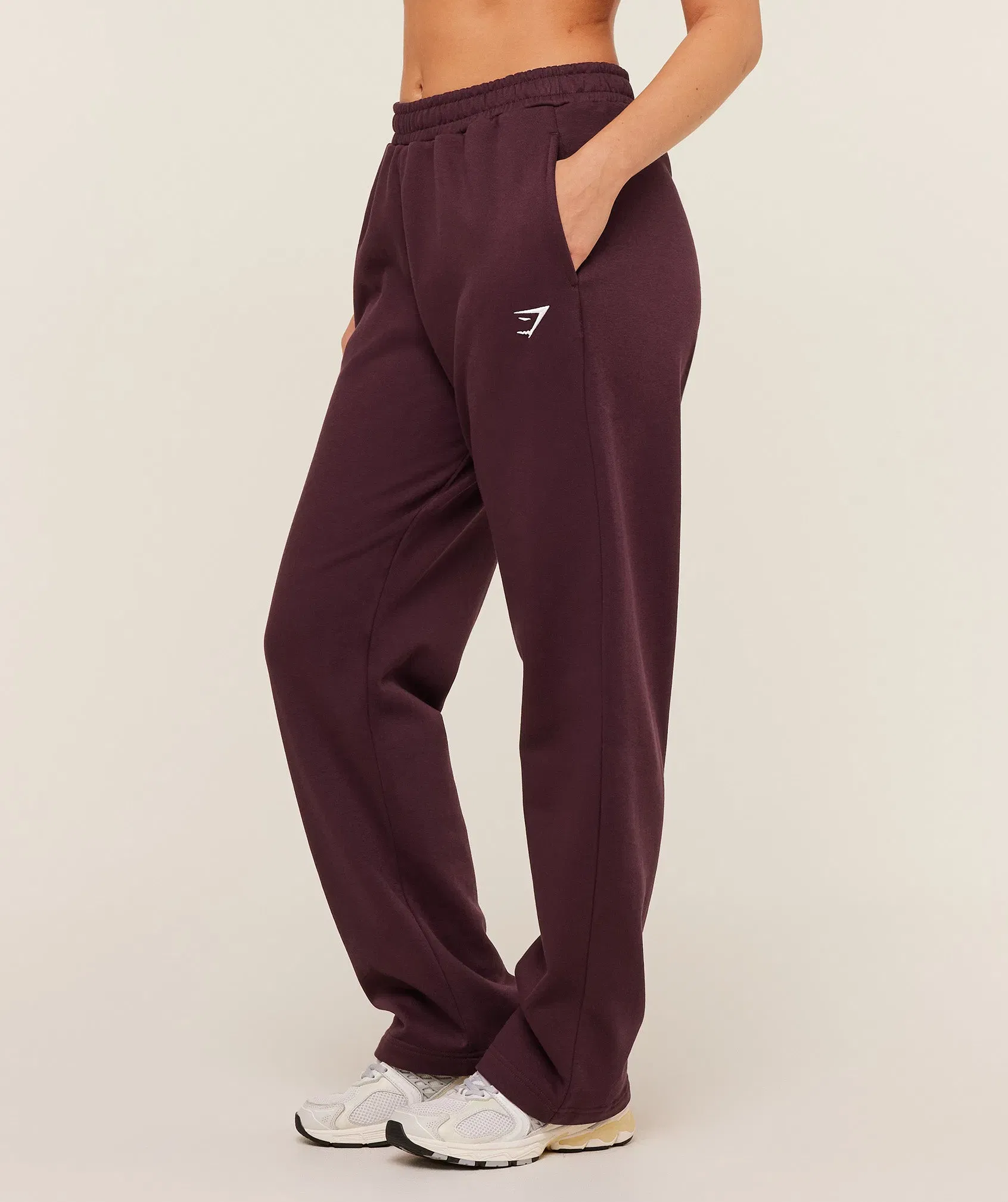Gymshark Training Fleece Straight Leg Jogger - GS Cherry Purple