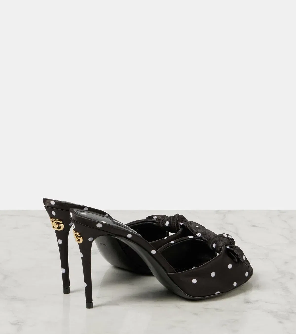 Luxury Polka Dot Kitten Heel Sandals for Women