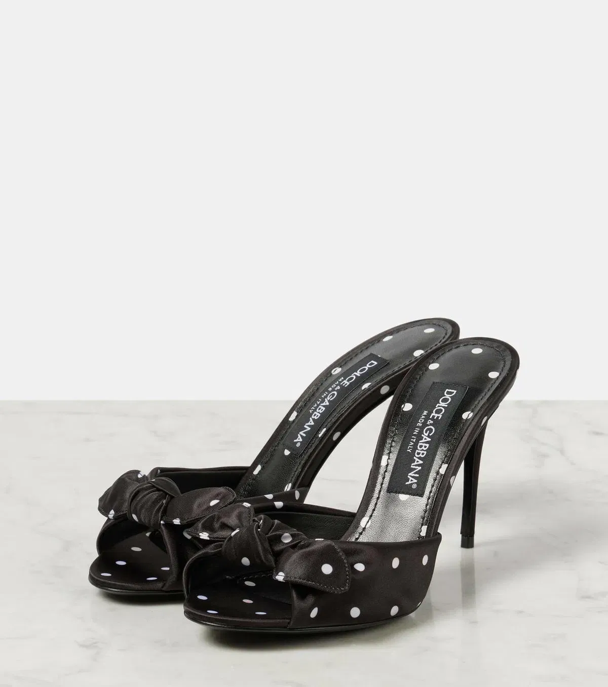 Luxury Polka Dot Kitten Heel Sandals for Women
