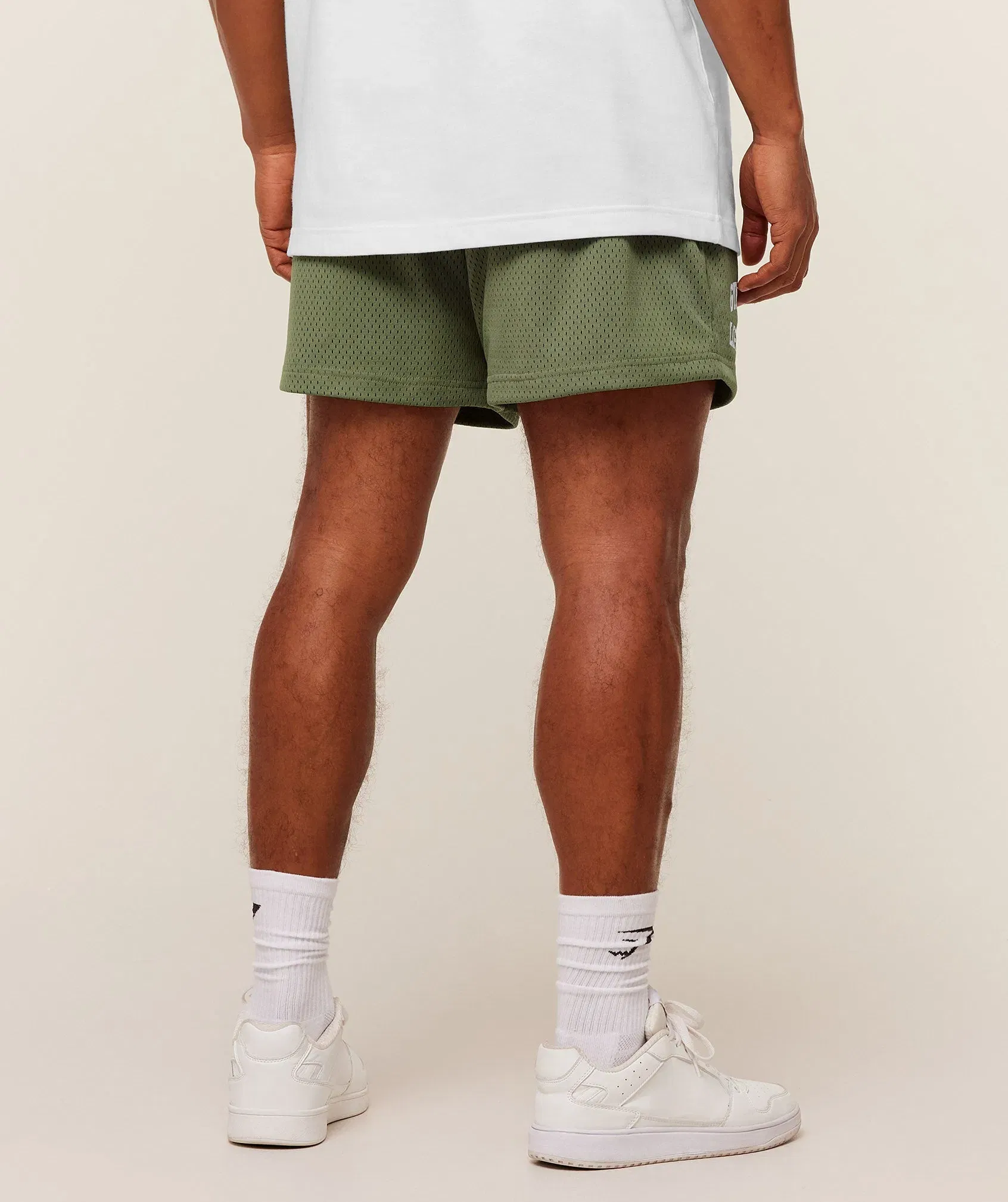 Gymshark Lifting Mesh 5" Shorts - GS Grounded Green