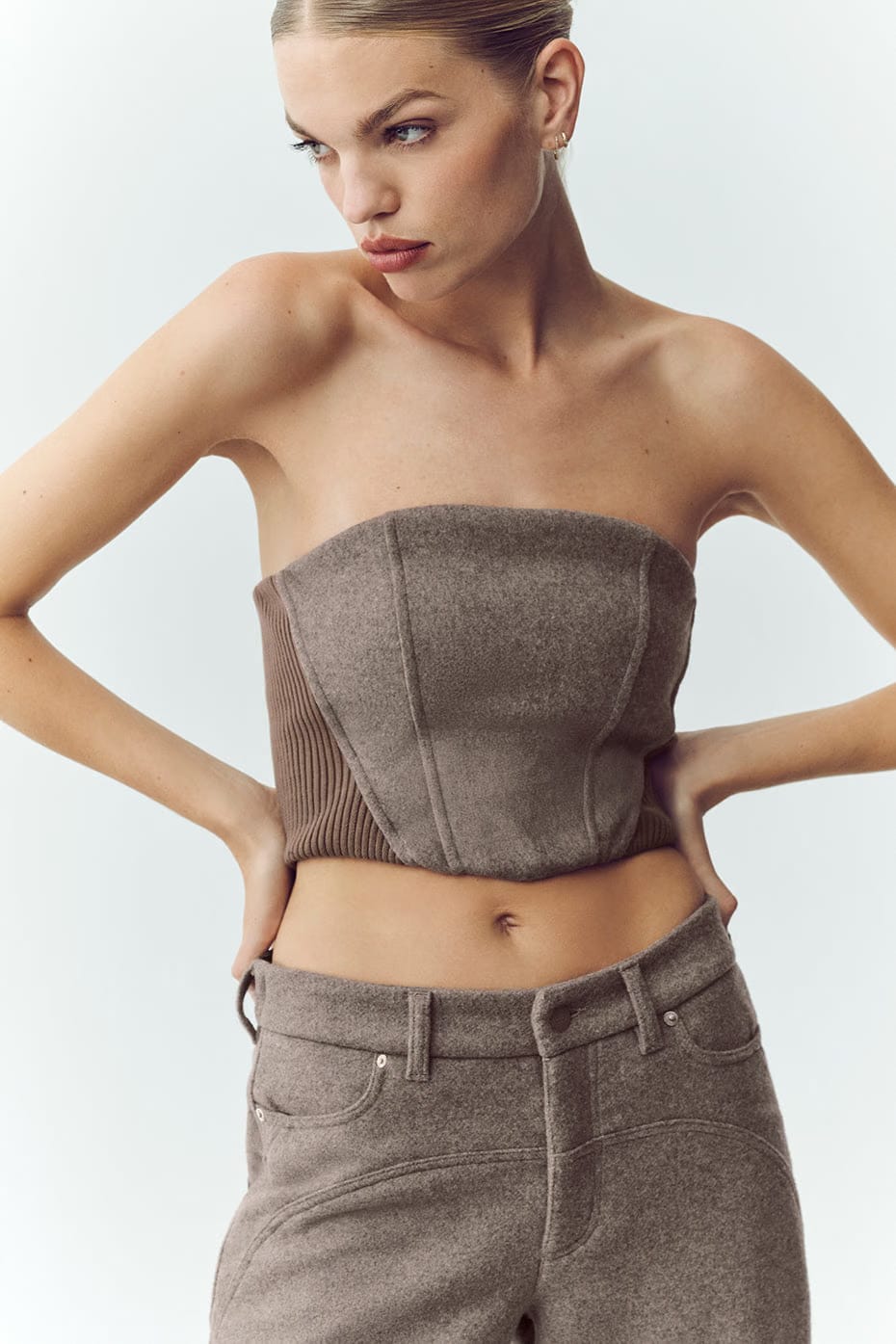 Wool Blend Nightcap Corset Top