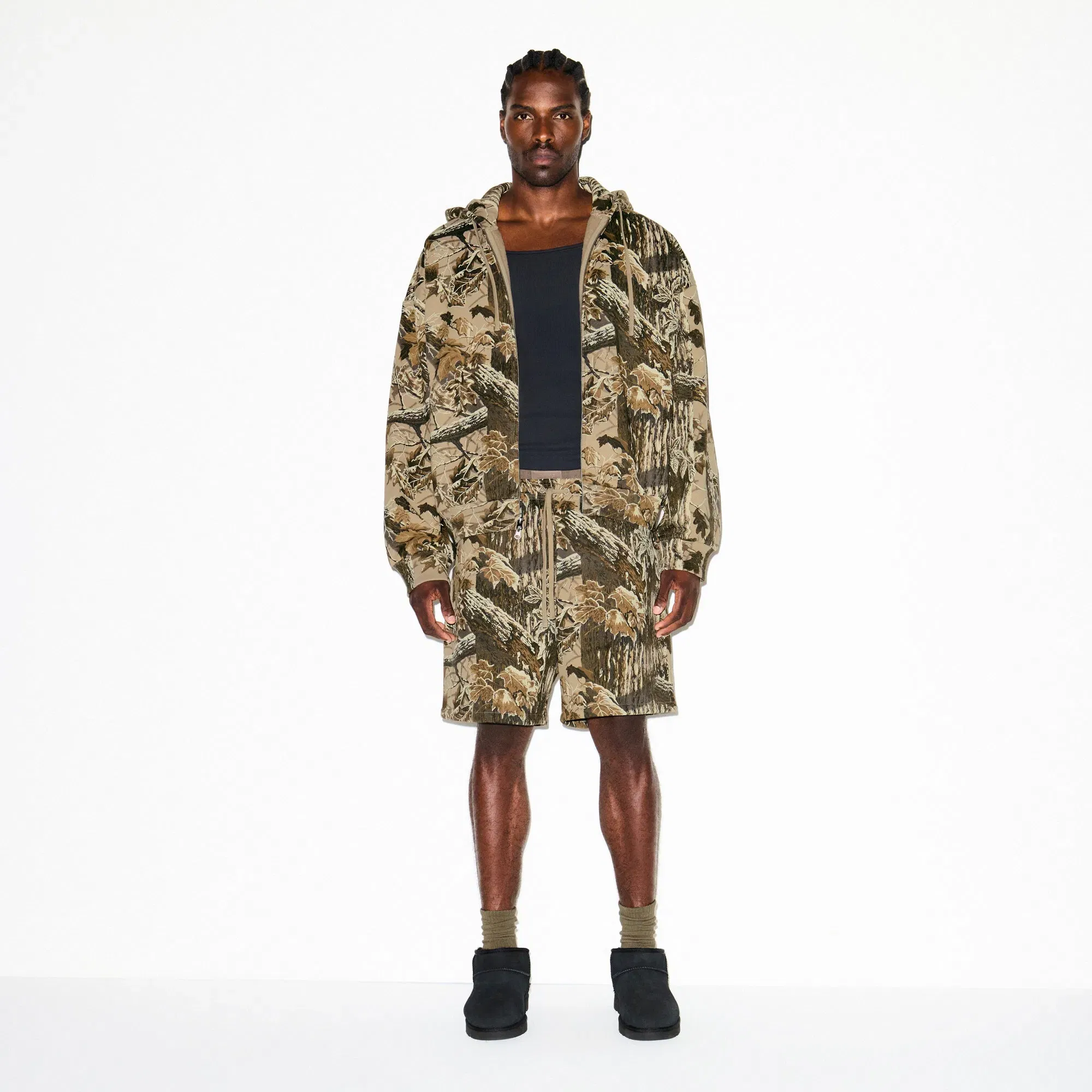 HEAVYWEIGHT FLEECE MENS REALTREE RELAXED SHORT | REALTREE CAMO PRINT