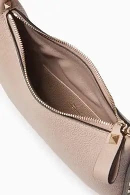 Mini Rockstud Hobo Bag in Grainy Calfskin