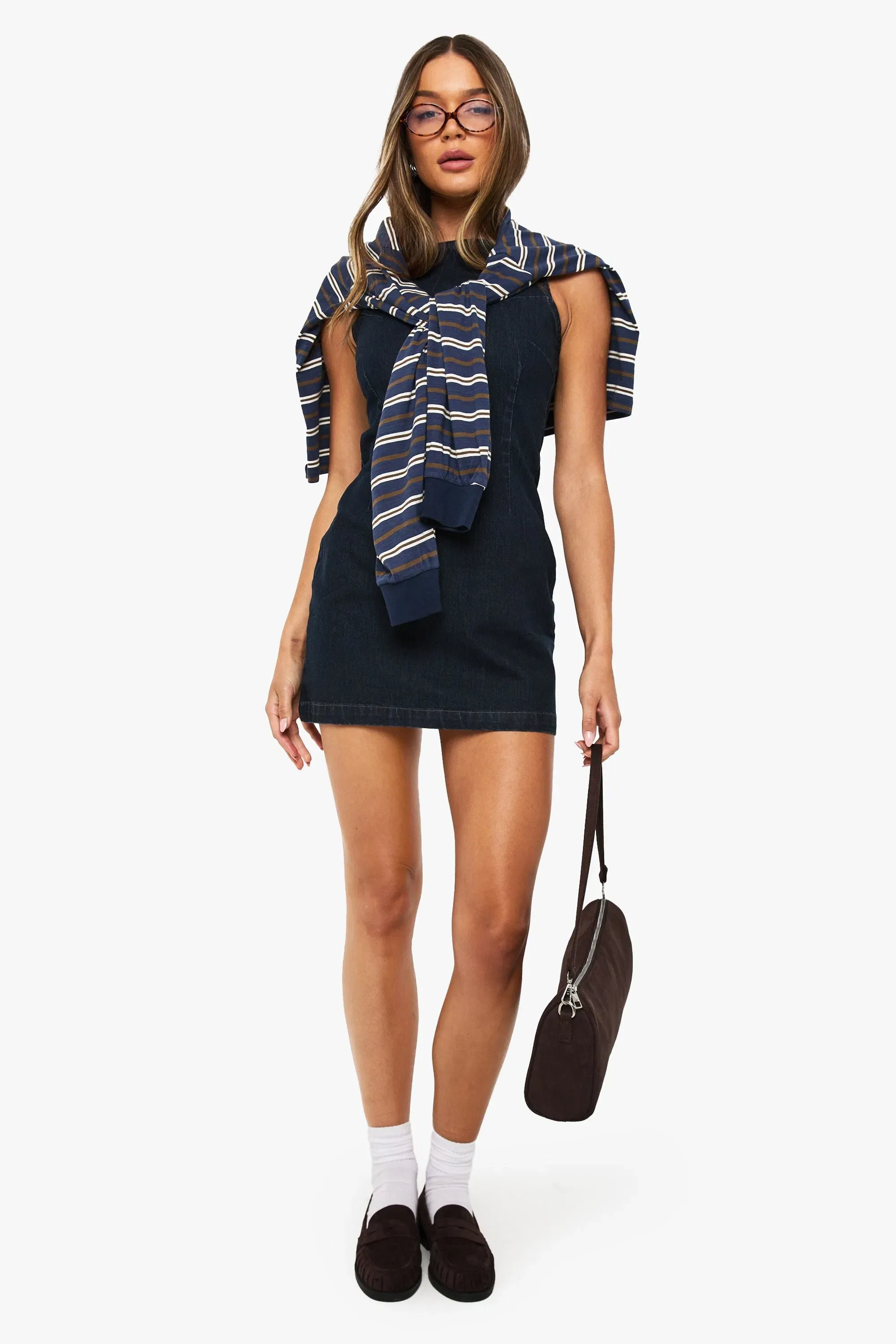 Basic Denim Shift Dress