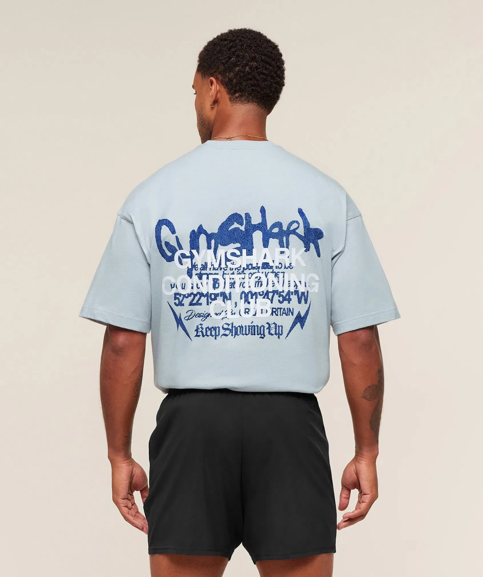 Gymshark GSCC T-Shirt - Smoke Blue