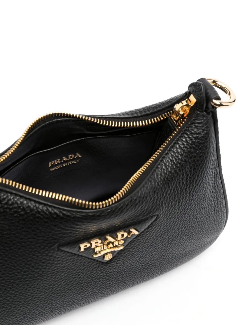 enamel-triangle logo shoulder bag