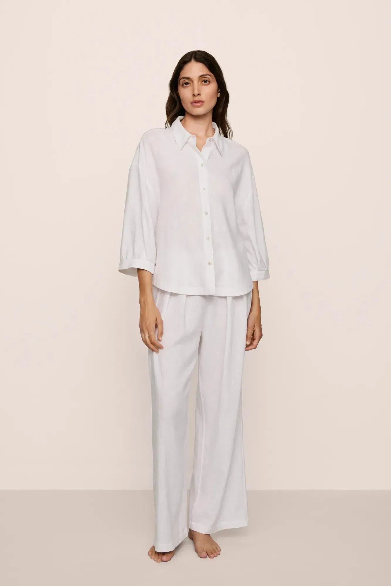 Linen Blend Relaxed Pant