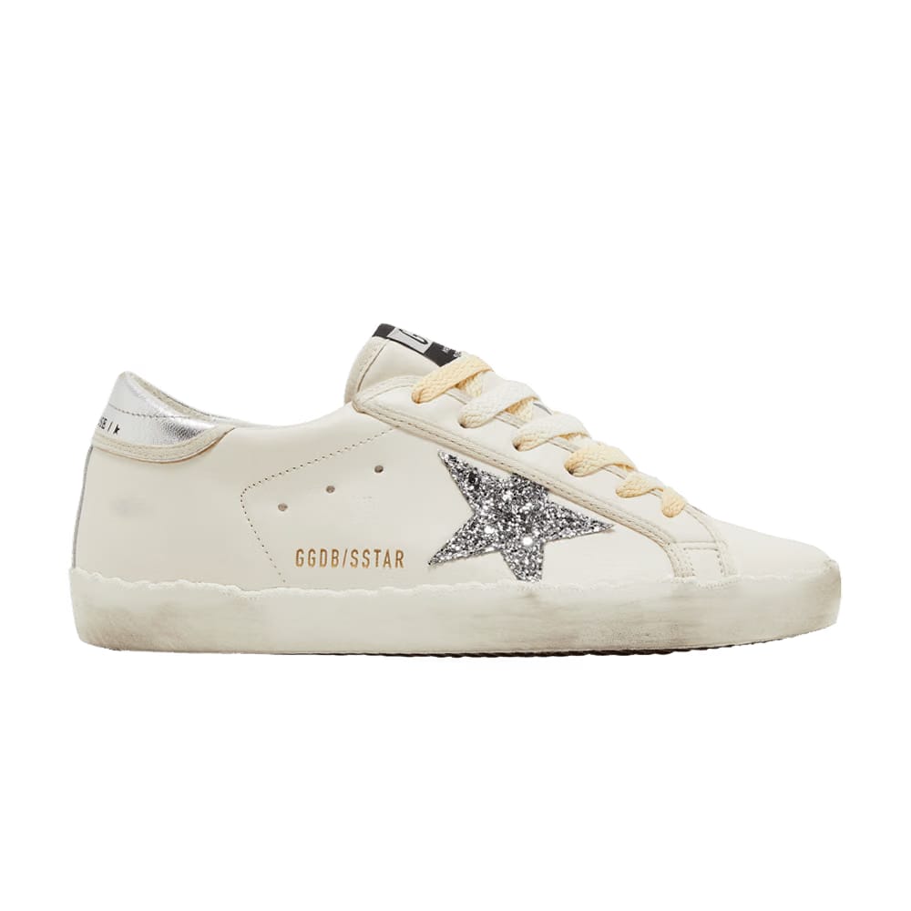 Golden Goose Wmns Superstar 'White Silver Glitter'