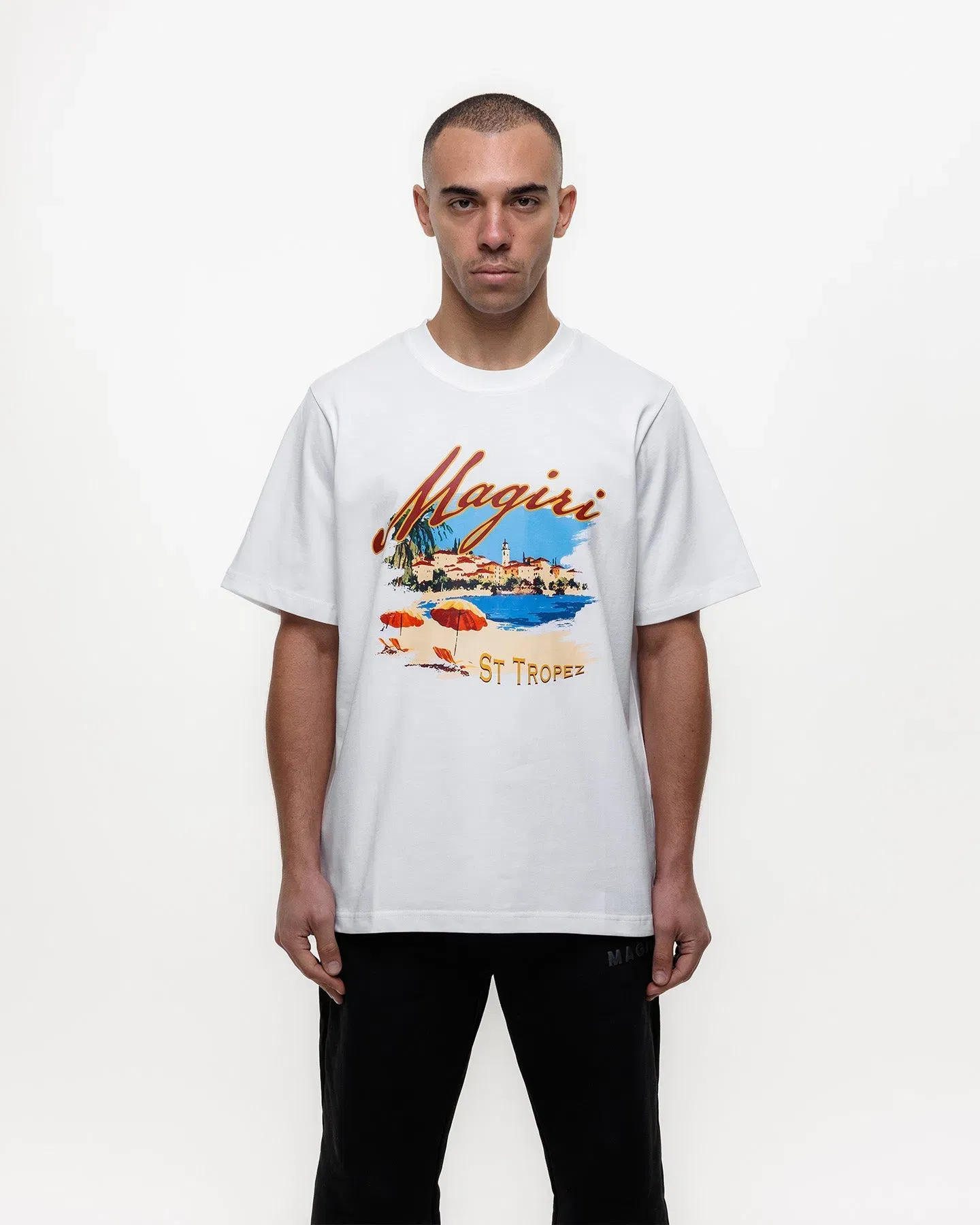 Magiri St. Tropez Printed T-Shirt in White