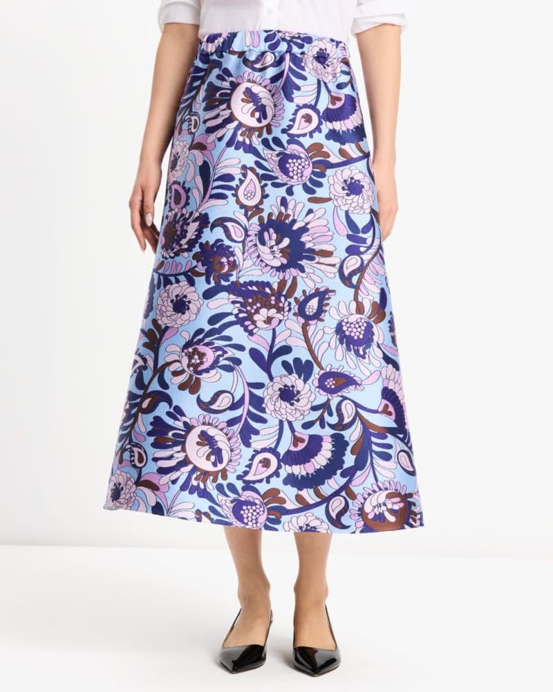 Autumn Paisley Midi Skirt