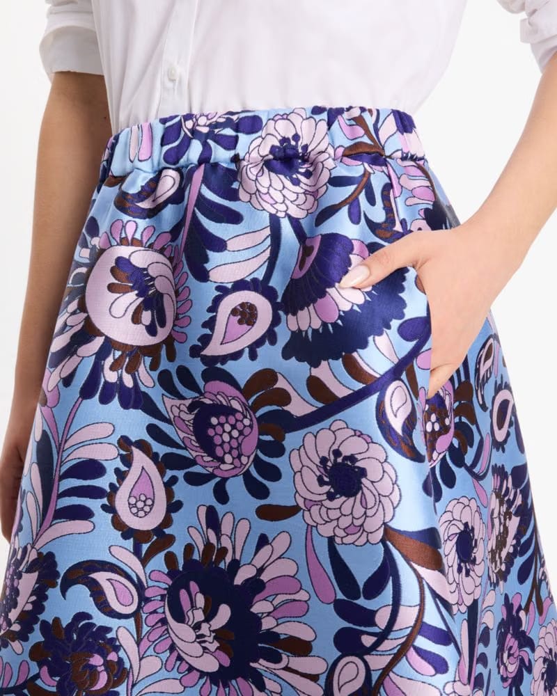 Autumn Paisley Midi Skirt