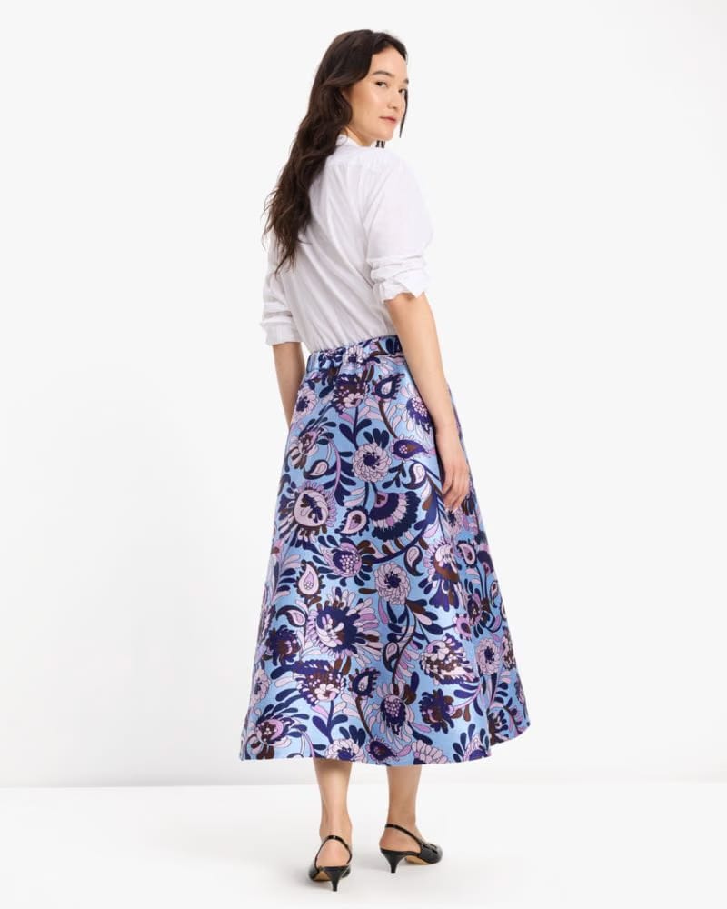 Autumn Paisley Midi Skirt