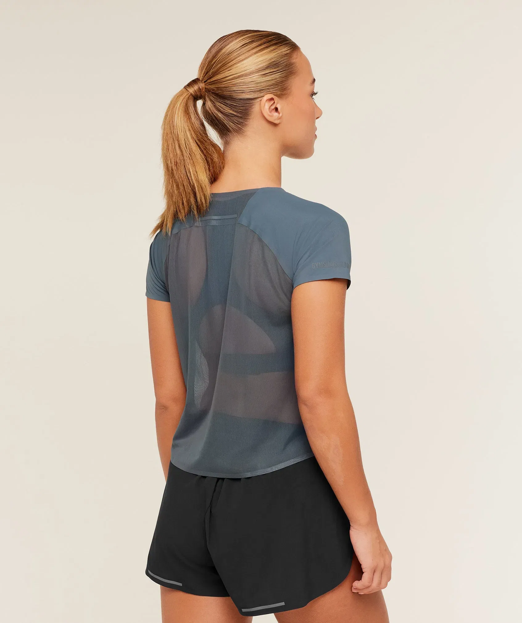 Gymshark Running Elite T-Shirt - Titanium Blue