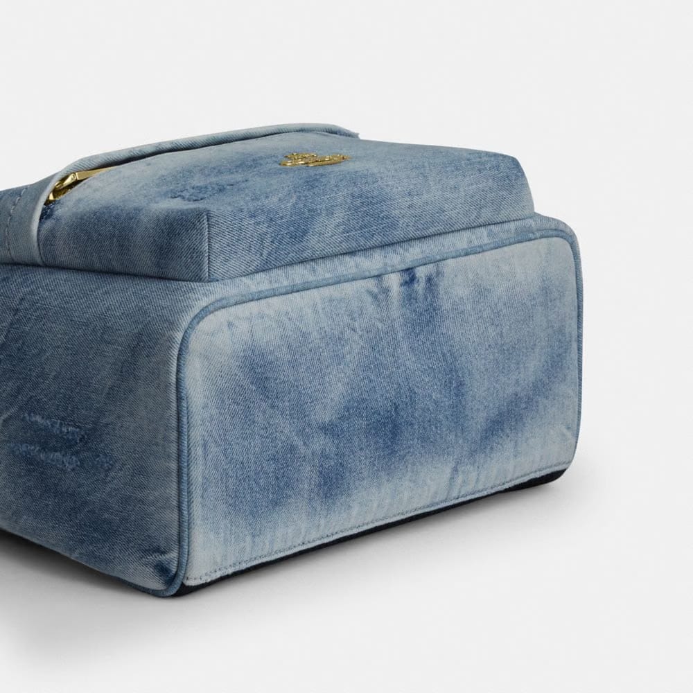 Taylor Small Backpack In Loved Denim