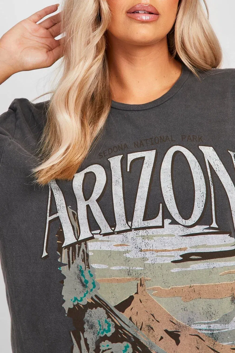 Plus Arizona Washed Oversized T-shirt
