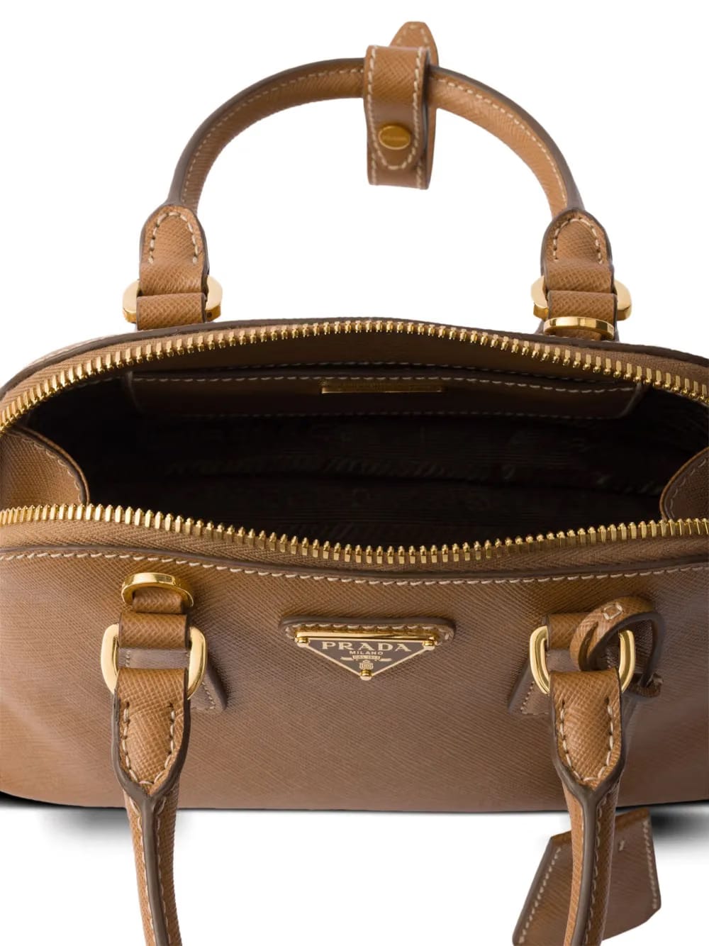 Promenade Saffiano-leather mini tote bag