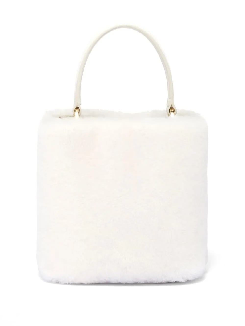 mini Panier shearling tote bag