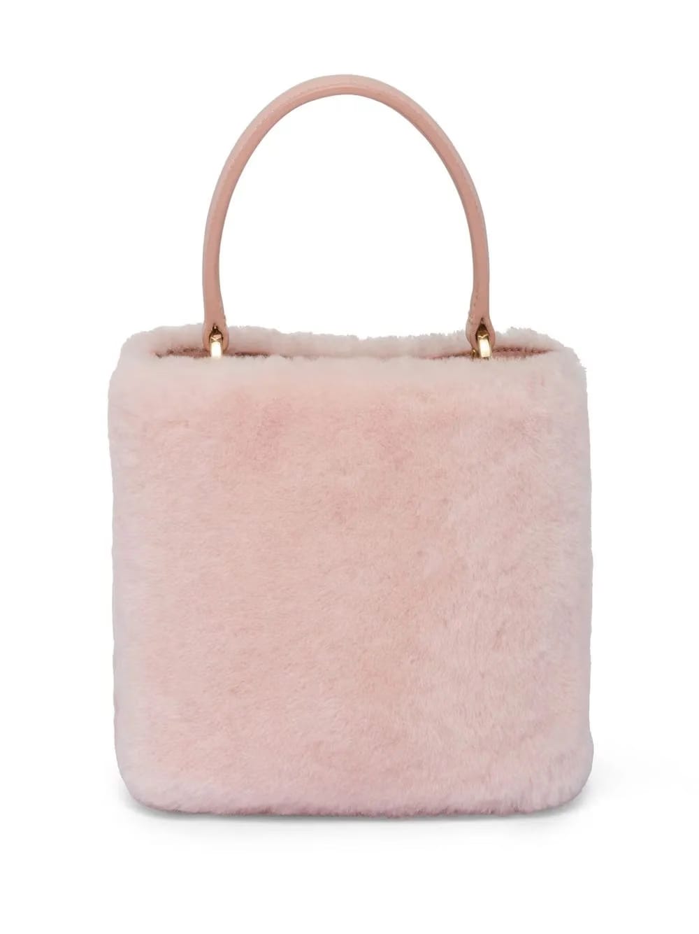 mini Panier shearling tote bag