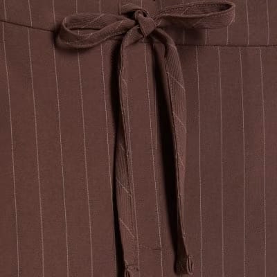Brown Stripe Soft Tailored Trousers