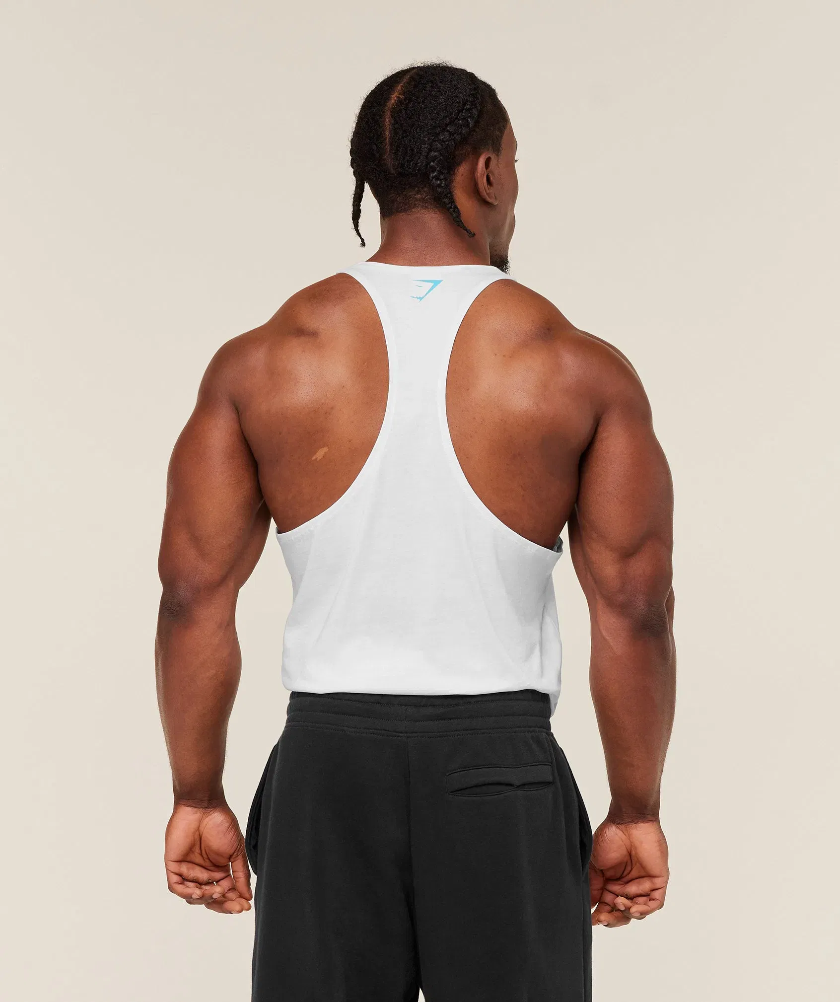 Gymshark Power Stringer - GS White/GS Brand Blue