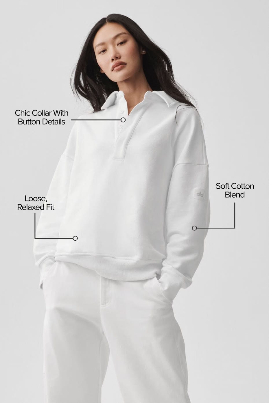 Take It Easy Long Sleeve Henley Pullover